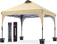 Vista 20 de ABCCANOPY - Toldo desplegable de 10 x 10 pulgadas, para exteriores, portátil, ideal para la playa; toldo con bolsa de transporte con ruedas, 4 sacos