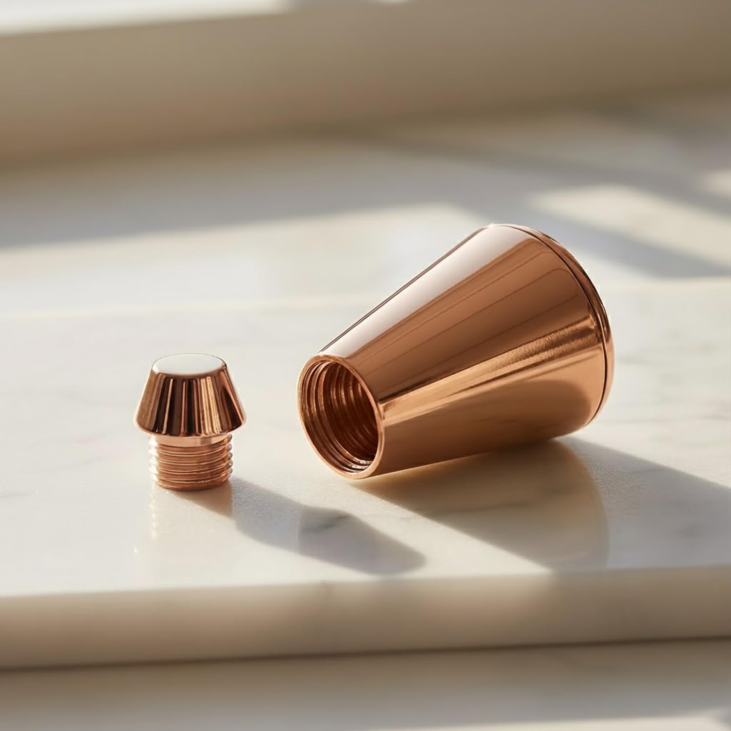 Urnenkette für Asche, Kette Asche Anhänger, Roségold Kapsel in Silber Filigran-Fassung