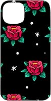 Vista 9 de Roses Fifties Black Red Rockabilly Pinup Rose Retro Fashion Case for iPhone 17