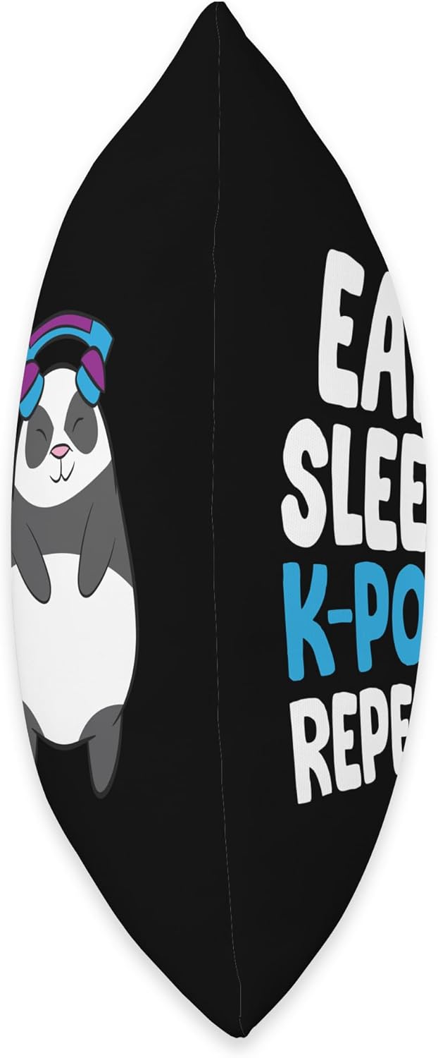 Eat Sleep K Pop Repeat Women Men Kids K-Pop Music Throw Pillow