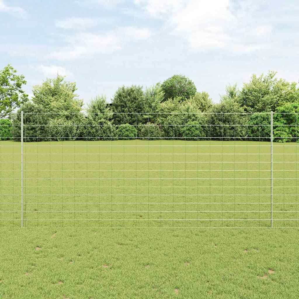 Ogrodzenie dzikiej zwierzyny ze słupkami, 25 x 1,4 m, stal ocynkowana, ogrodzenie ogrodzenie z siatką, do ogrodu, na taras, działkę, łącznie ze słupkami i zestawem montażowym