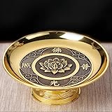 FENNYYAR Make Offerings To Buddha Lotus Offering Plate, 17.5cm 6.9in, Household Living Room Fruit Plate