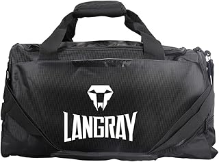 LangRay Borsone da Palestra,35L Borsa da Allenamento da Uomo Donna con Scomparto Scarpe Borsa Sportiva Viaggio Nuoto Fitness Sport Gym Sacca Tracolla Bagaglio Mano Weekend Duffel Bag