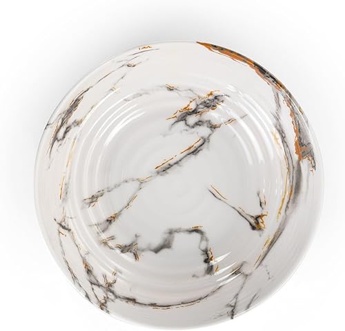 Vista 18 de Elama Vajilla ligera, 12 piezas, azul y marrón