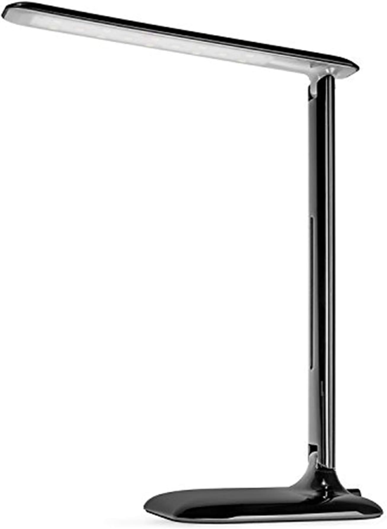 Vont Dimmable LED Desk Lamp - Elegant, Modern and Adjustable - 3 Colors - 5 Brightness Levels - Reading, Studying & Relaxation Modes -Environmentally Friendly - Black