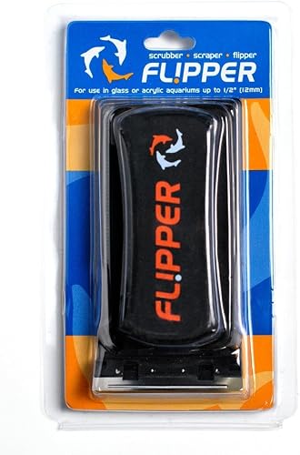 Flipper Magnetic Aquarium Glass Cleaner & Fish Tank Accessories | Effortless Algae Remover for Fish Tank (Standard)