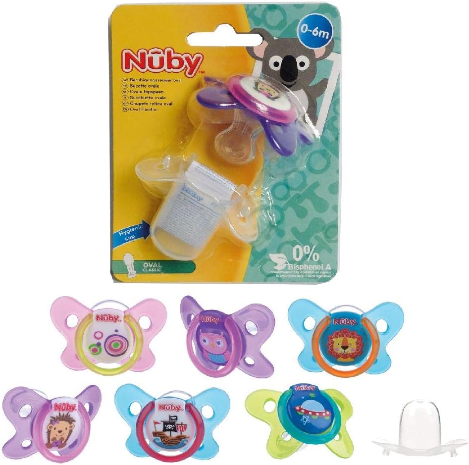 Nuby Id5857Sfs Soother Drop Butterfly Purple : Amazon.co.uk: Baby Products
