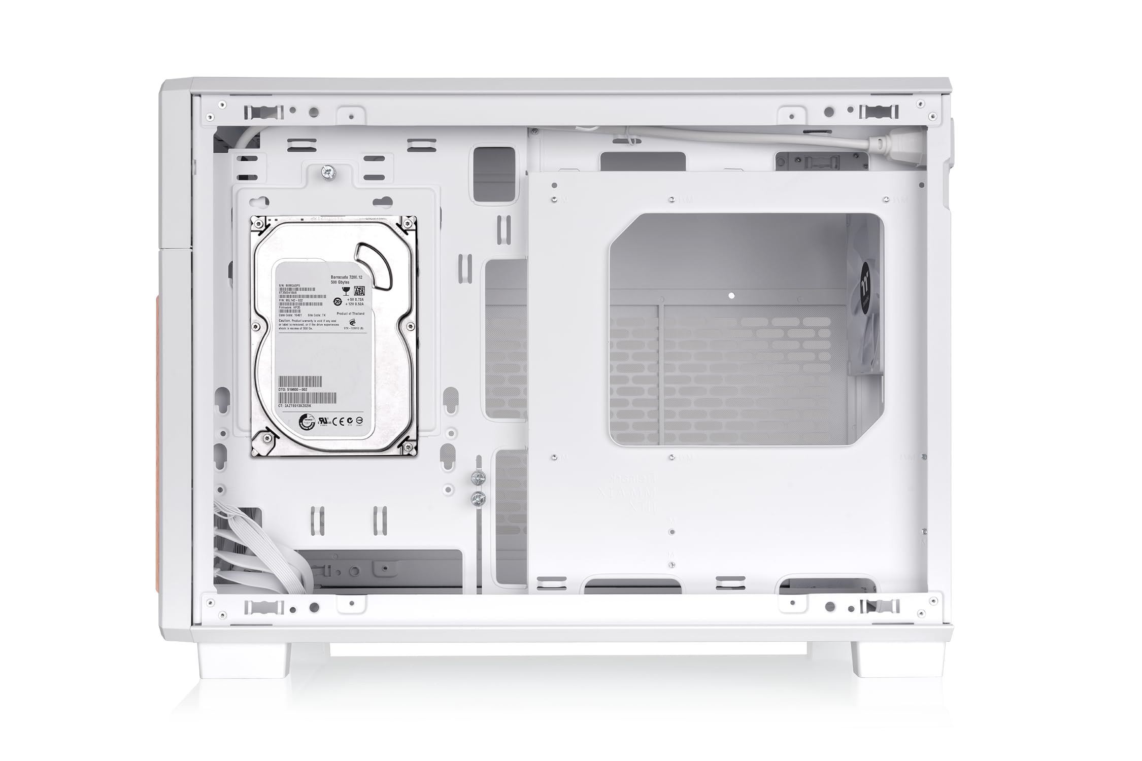 Thermaltake TR200 WS | Micro Chassis | Micro‑ATX/Mini‑ITX | 360mm AIO Support | 7× 120mm Fan Support | 5.25" Drive Bay | USB‑C | Weiß