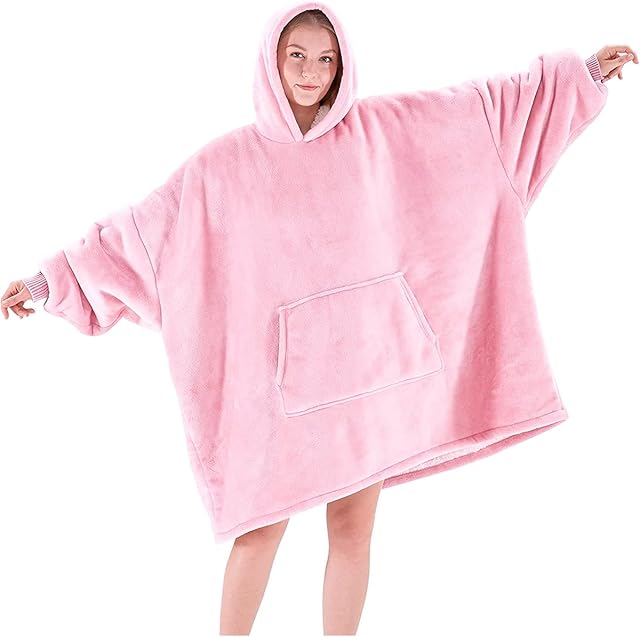 Hoodie Oversized Hoodie Sweatshirt Blanket Super Soft Warm Comfortable Blanket Hoodie, One Size Fits All Men Women Girls, Boys