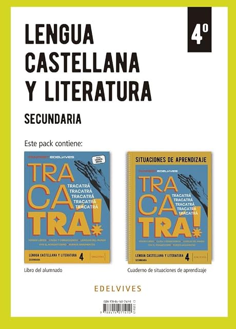 Portada de Lengua Castellana y Literatura 4.º ESO + Cuaderno Situaciones de Apren