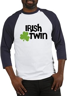 CafePress Irish Twin Shamrock Baseball Jersey Baseball Shirt