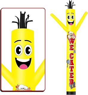 15FT Tall We Cater Inflatable Tube Man (18''Diameter) Wacky Wavy Dancing Guy for Outdoor Decoration Advertising Business Promotion (Blower Not Included)