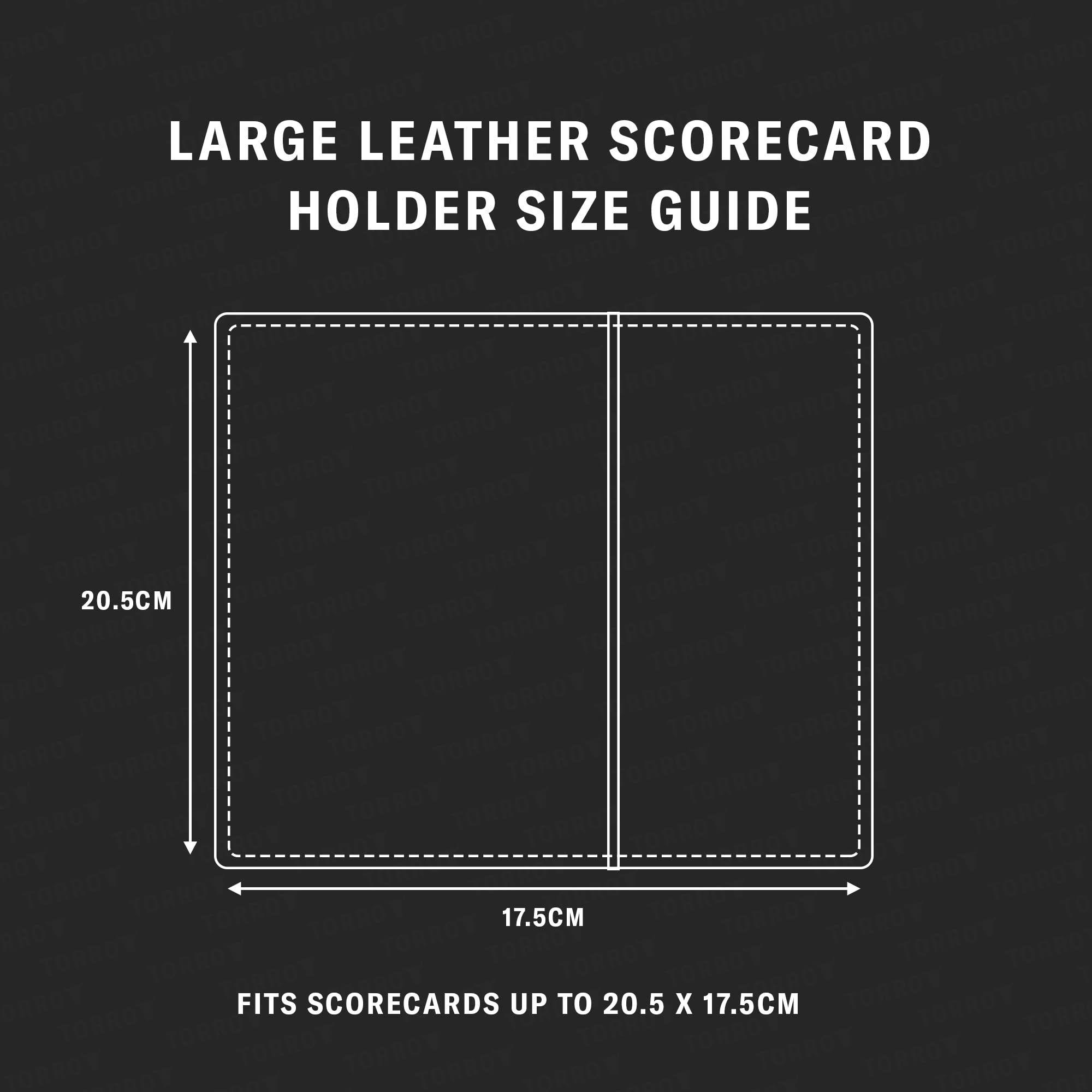 TORRO Large Golf Scorecard Holder - Genuine Leather Pro Golf Score Card Wallet with Card Slot and Pencil (Black with Red Detail) - Image 2