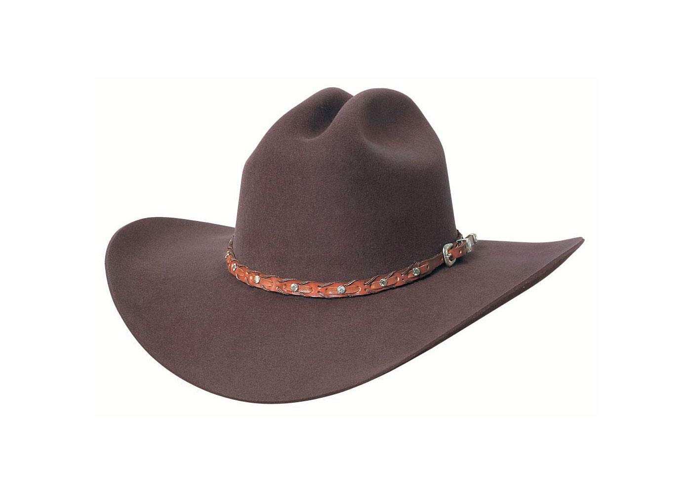 Montecarlo /Bullhide Hats Men's Felt Collection Pistol Pete 6X Premium Wool Western Cowboy Hat