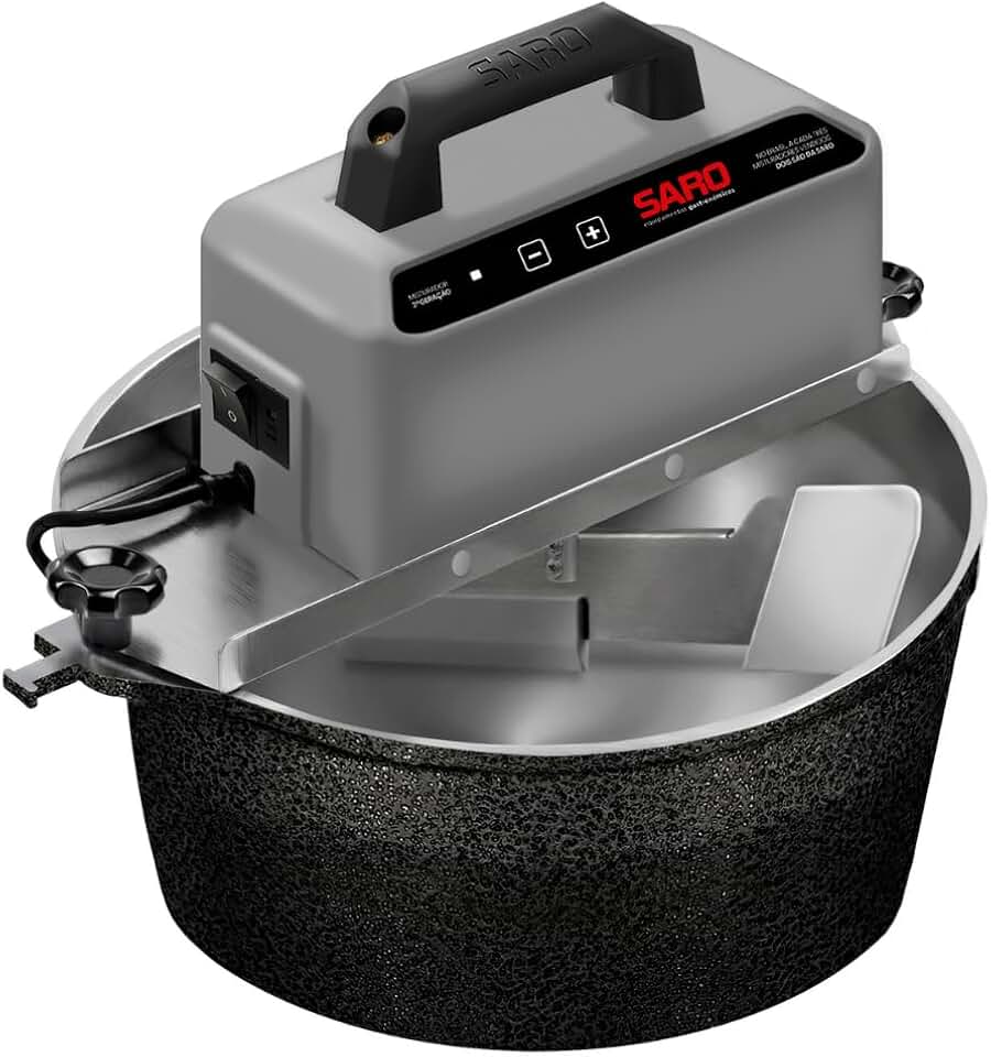 Panela Misturadora Automática para Doces e Massas SARO (Preto)