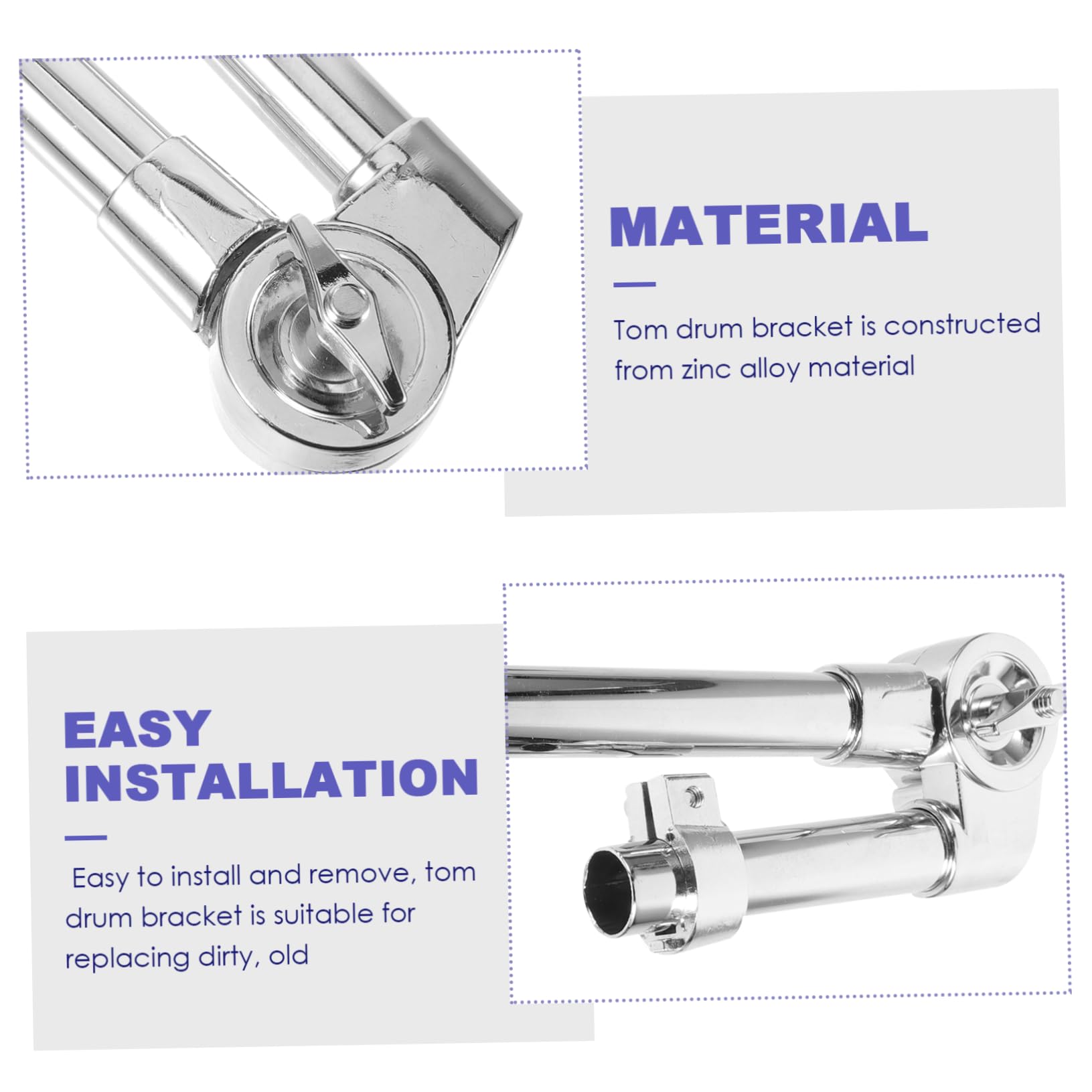 OFFSCH Tom Drum Display Stand Mount for Percussion Instrument Water Pipe Style Bracket for Enhanced Stability and Secure Drum Positioning for Professional Drummers