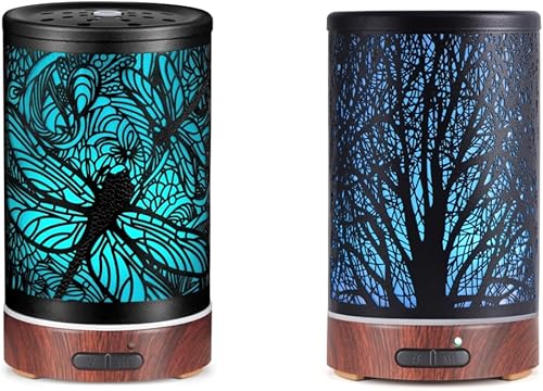 Miniatura 1 de Difusor de aceites esenciales, difusor de aromaterapia, regalos de cumpleaños para mujeres, mamá, abuela, humidificador de niebla fría de metal con