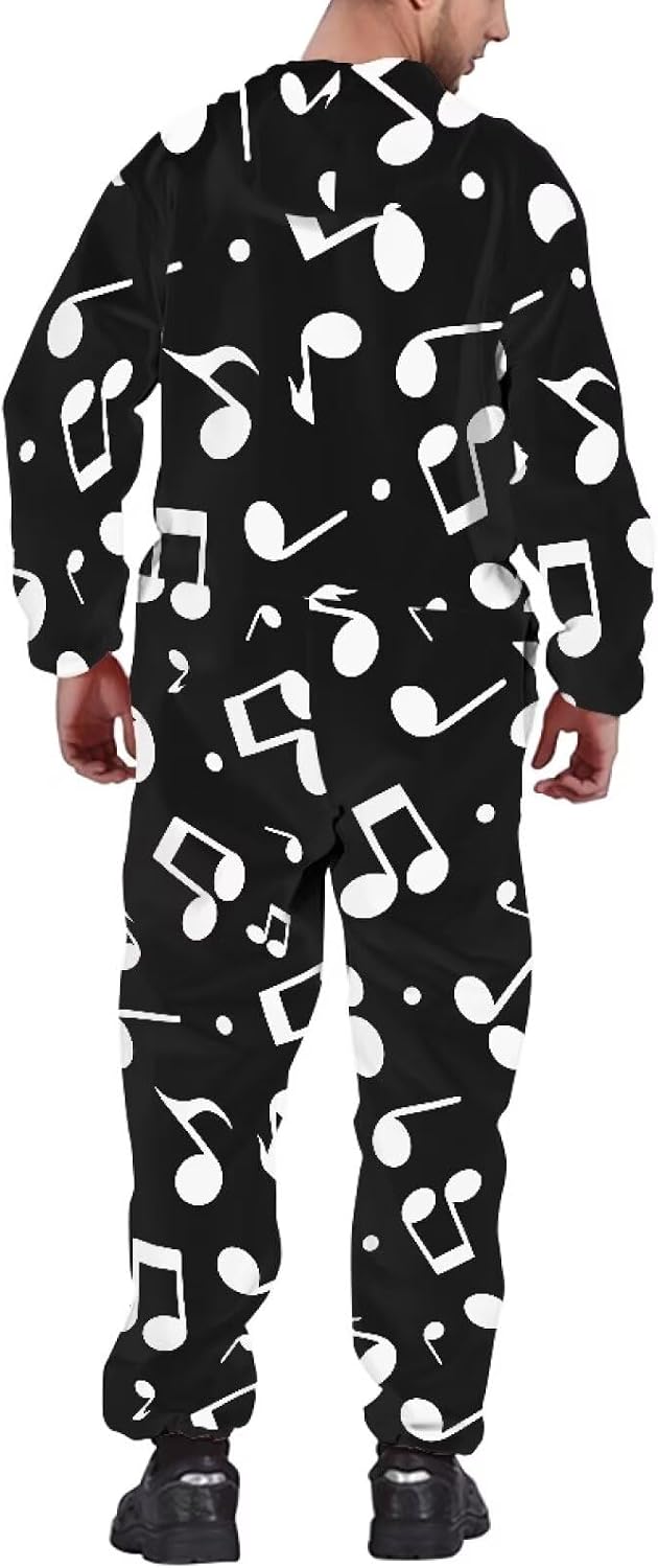 Adult Onesie Pajamas, Fuzzy Pajama Onesies for Women and Men, Teens PJs Size S-4XL