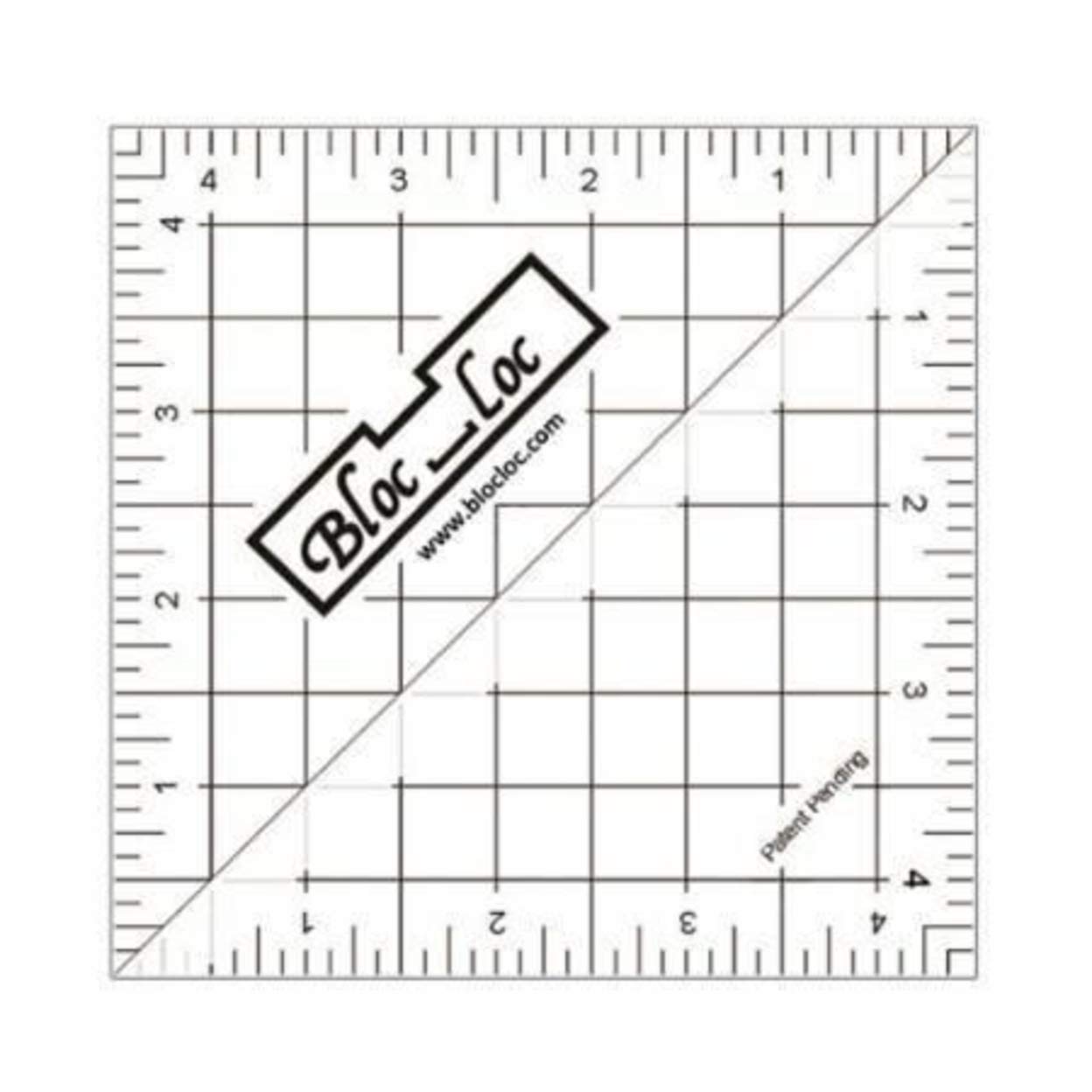 Bloc Loc Half Square Triangle Ruler 4.5 inch