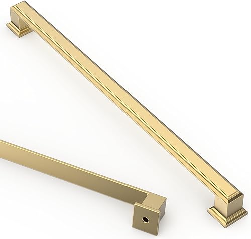 Vista 202 de Asidrama 10 Pack 7.5 Inch(192mm) Brushed Brass Cabinet pulls Kitchen Cabinet Handles, Cabinet Pulls Kitchen Cabinet Hardware for Cupboard Drawer