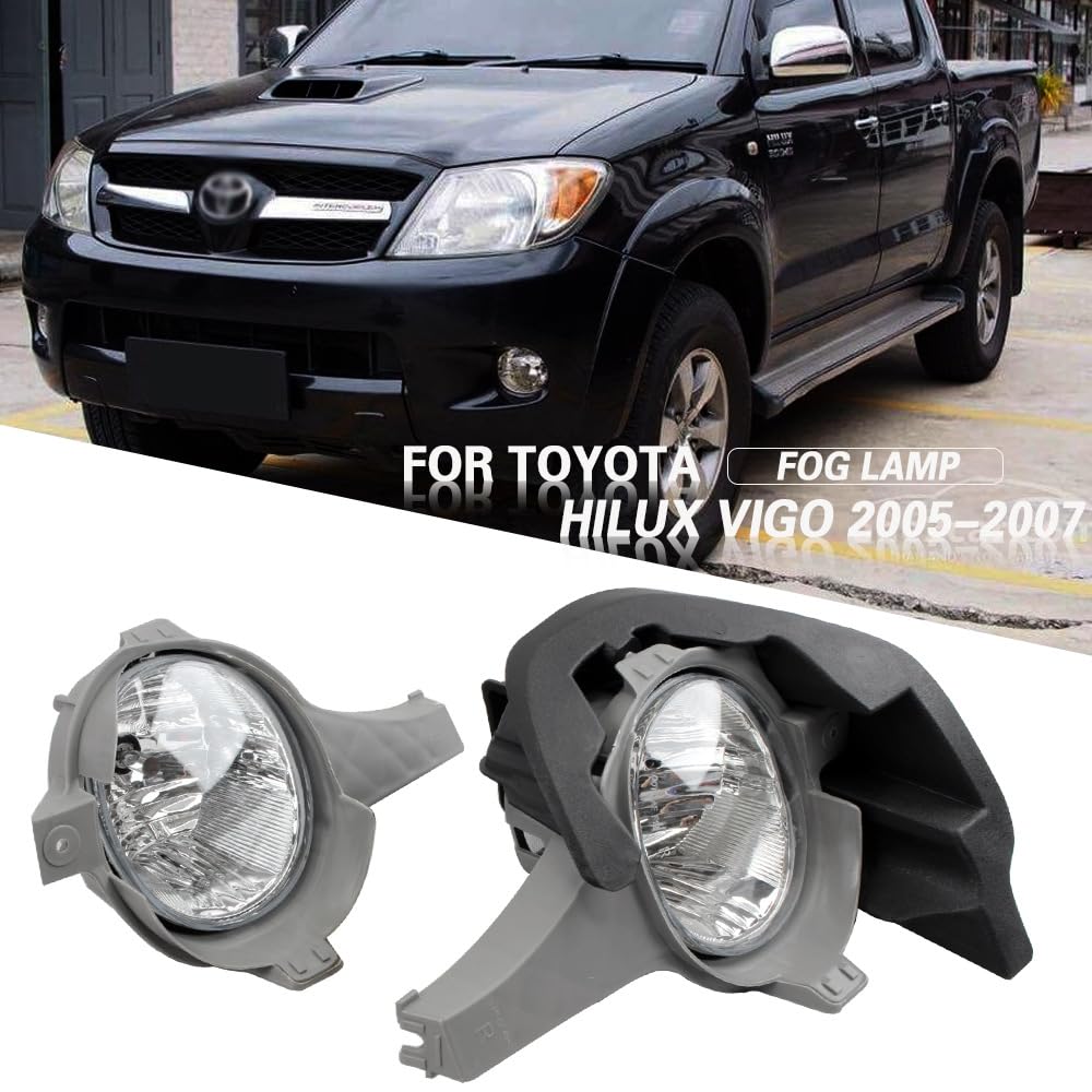 Kit De Actualización De Faros Antiniebla En El Parachoques Delantero PARA TOYOTA HILUX VIGO 2005 2006 2007 Interruptor De Juego De Luces Antiniebla Adicionales Cableado