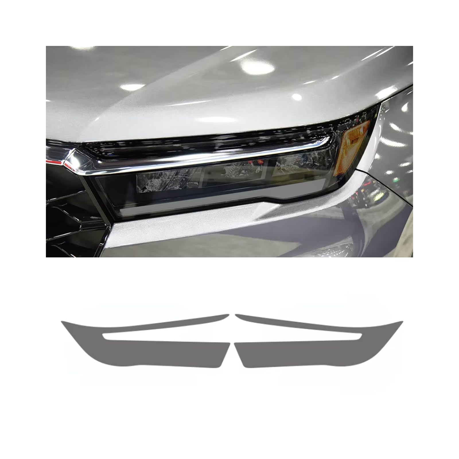 VSICTTAR Headlight Film for Pilot 2023-2025, 1Set Transparent/Smoke Black Car Headlight TPU Protective Film