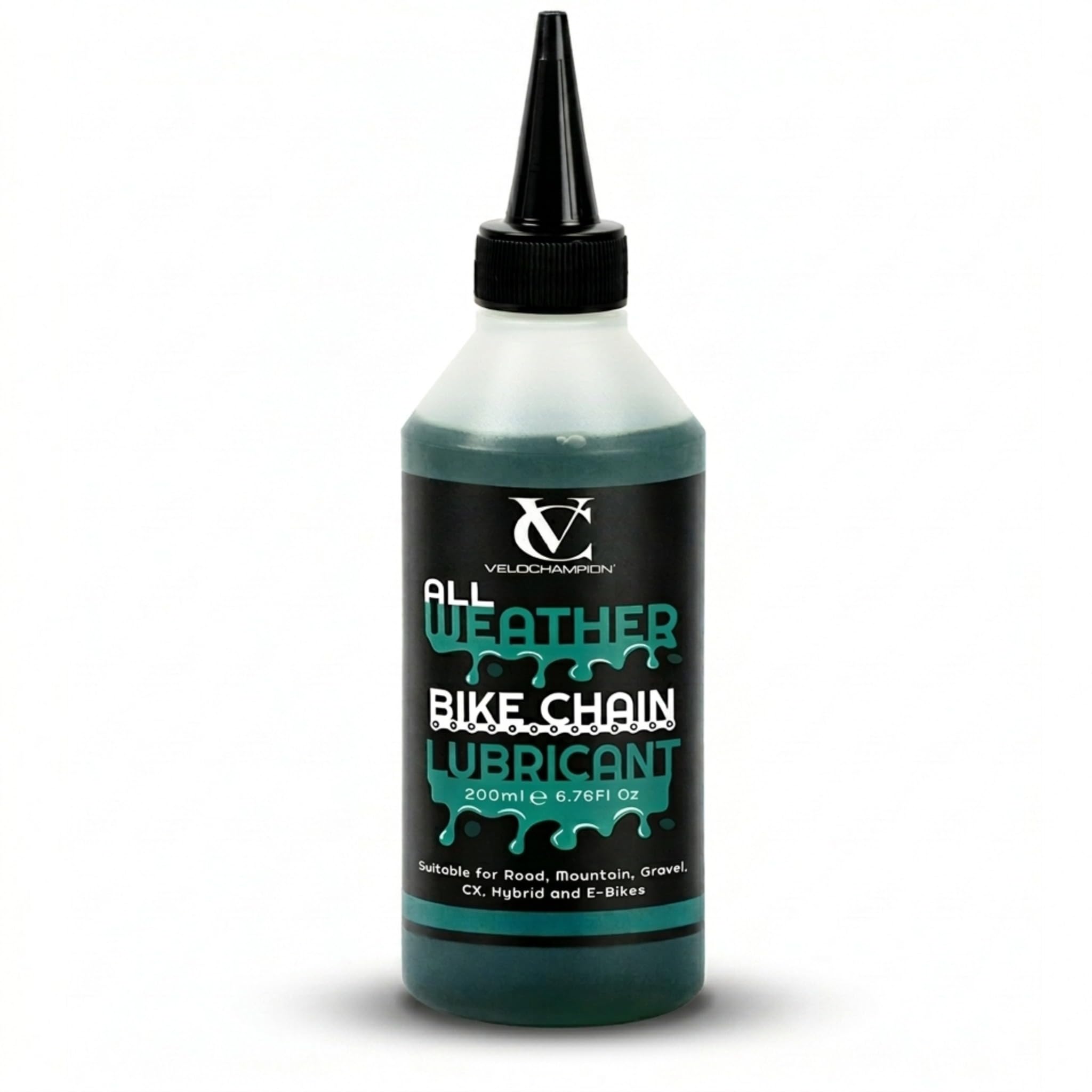 VeloChampion Fahrrad-Kettenreinigungsset – Kette Reinigungswerkzeug, 1L biologisch abbaubarer Antriebsreiniger & 200 ml Allwetter-Kettenöl