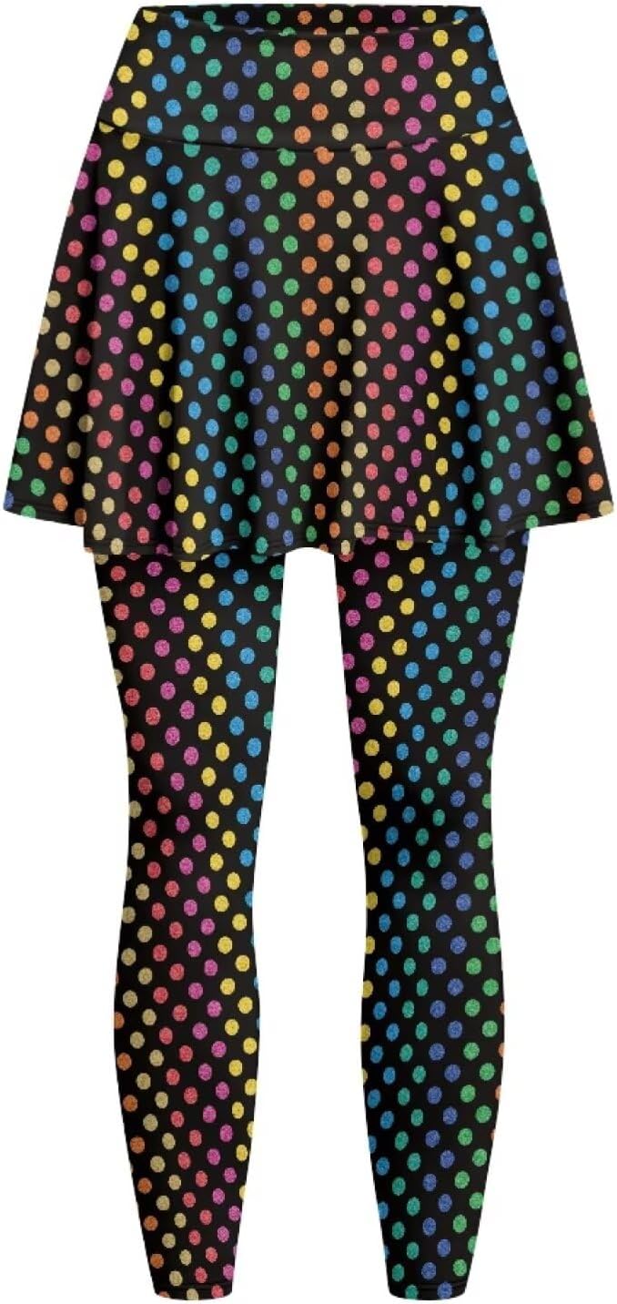 Tennis Pleated Skirted Leggings for Women Sports Skirt Pants