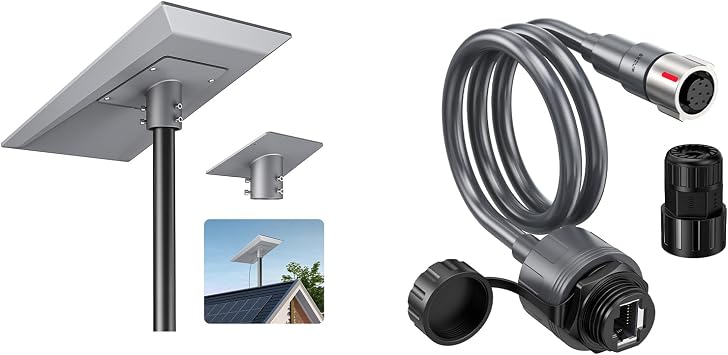 XLTTYWL Starlink Performance Gen 3 Pipe Adapter, Premium 1.49-2.5 Star Link V3 Pole Wedge Mounting Kit with Ethernet Adapter for Starlink Performance Gen3, UTA-252