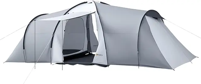 Tienda de Campaña Familiar para 4-6 Personas Impermeable Anti-UV con Toldo