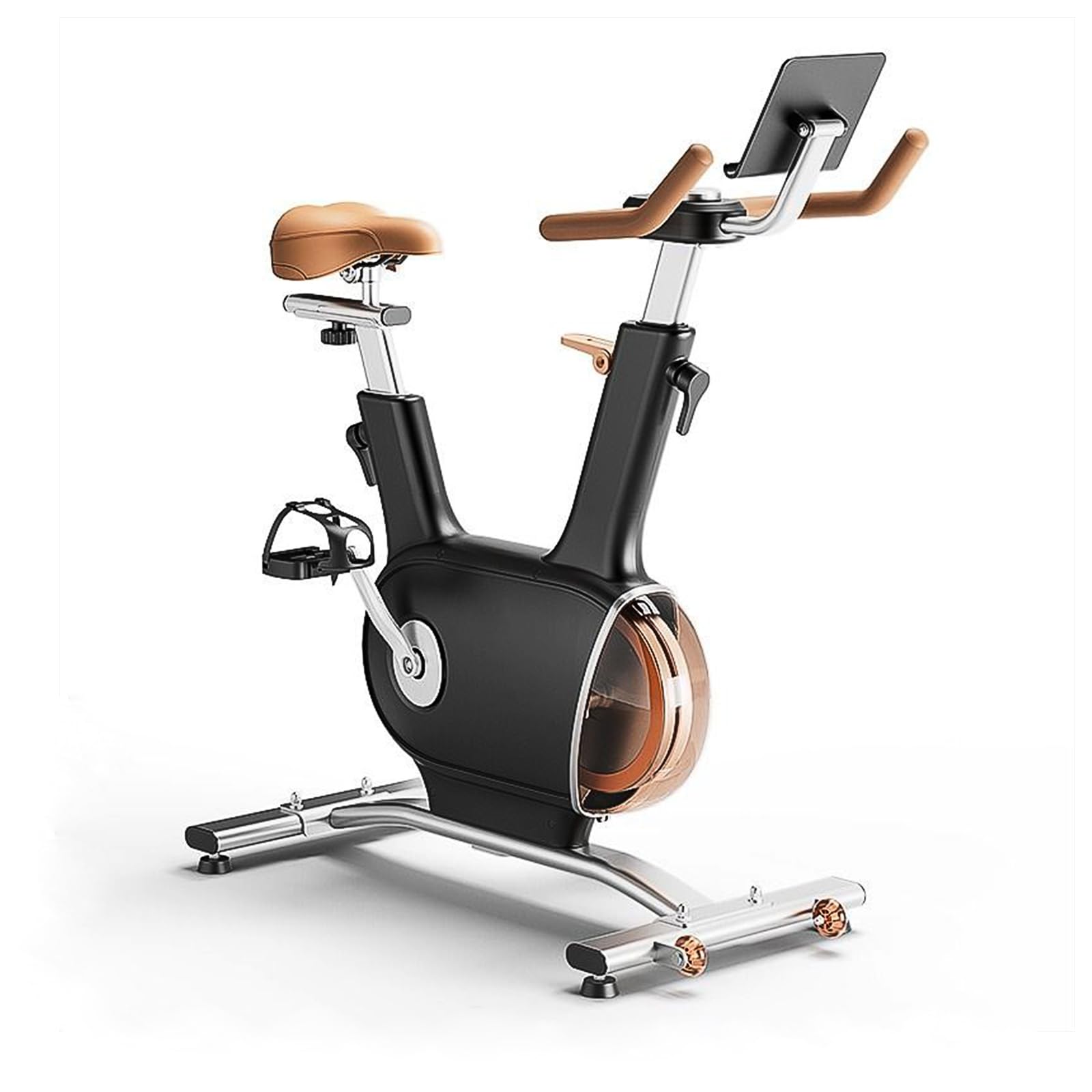 Cyclette Professionale, Bici da Fitness con Resistenza Magnetica,Resistenza Magnetica Regolabile a 32 Livelli, Display LCD,Sensori di Pulsazione, Silenzioso,Volano da 14 kg(Black)