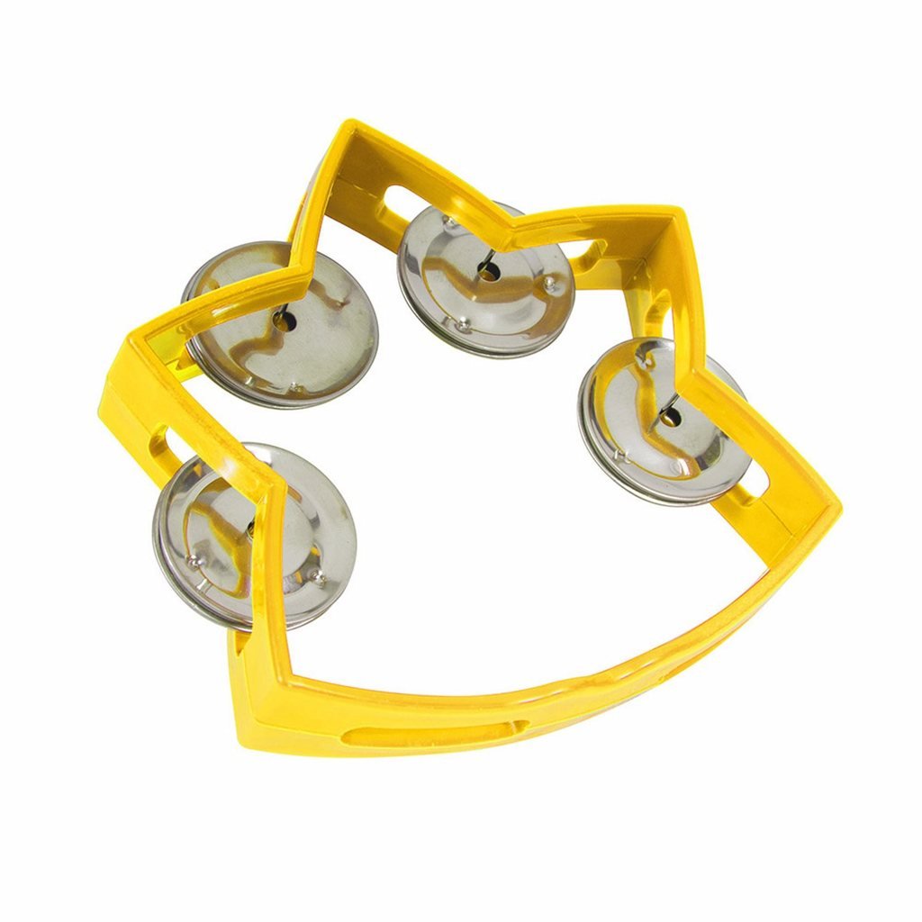 Amazon.com: Westco Small Star Tambourine with 4 Jingles - Yellow