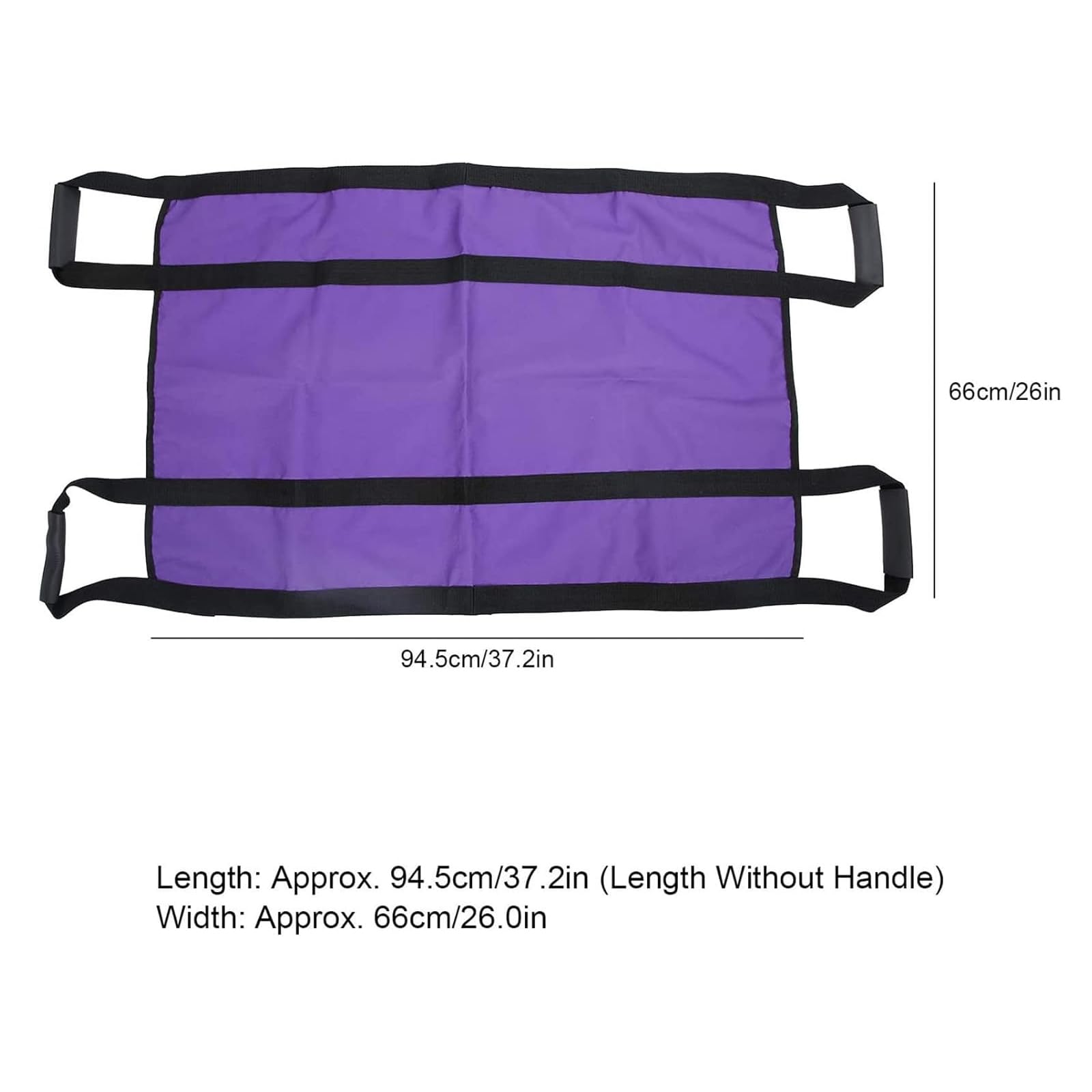 Sábana De Transferencia Deslizante para Personas Mayores, Almohadilla De Cama para Posicionamiento De Pacientes con Correas Acolchadas, Capacidad De Carga De 90 Kg Y Tela Resistente, Lavable