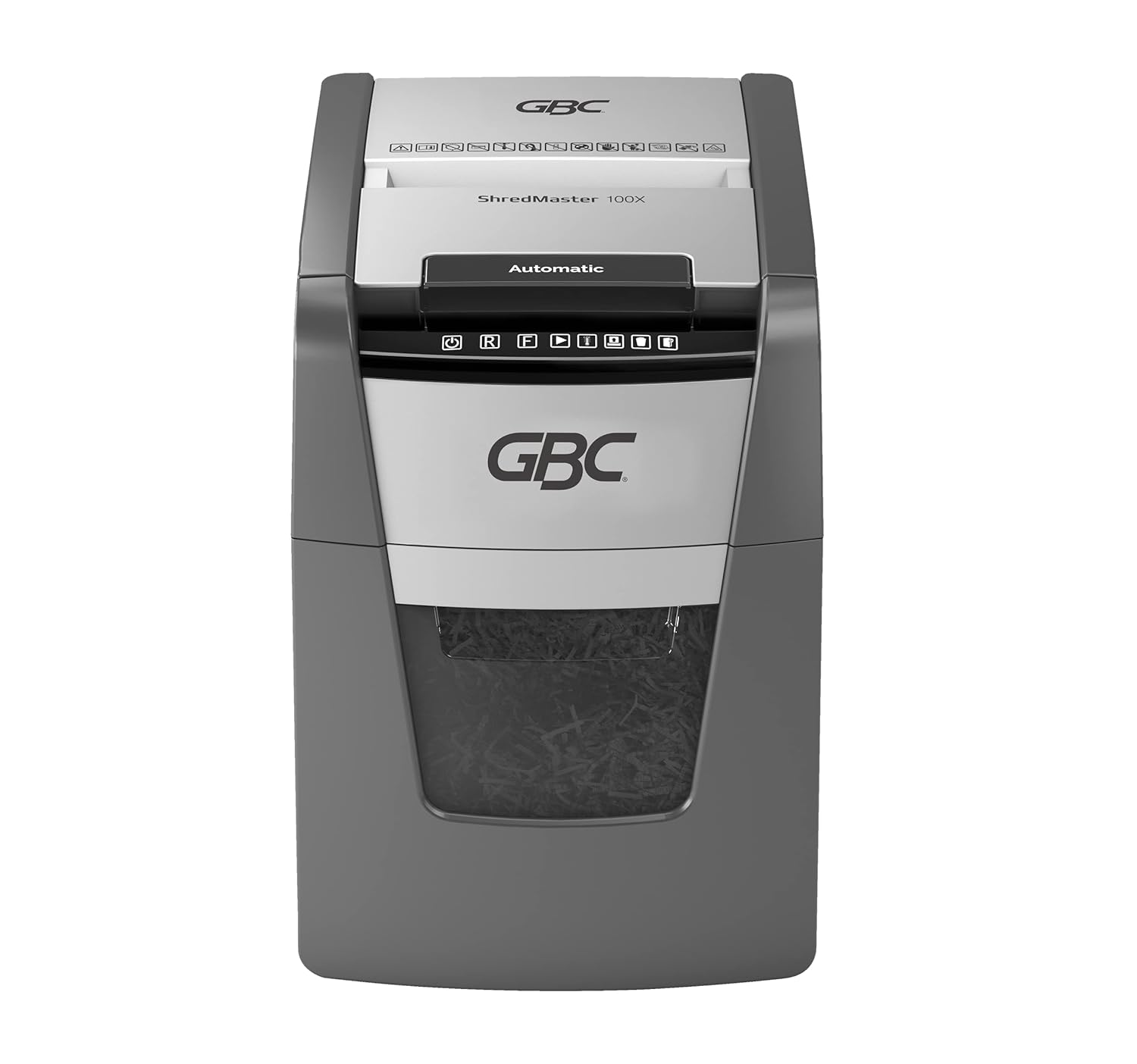 GBC ShredMaster AUTO+ 100X Auto Feed Paper/Credit Card Cross Cut Shredder with 100 Sheet