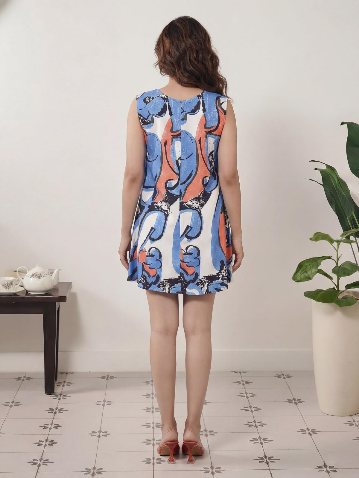 Leriya Fashion Leriya Fashion - Vestido corto de verano para mujer, estilo occidental
