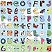 200 pcs Alphabet Lore Sticker, Alphabet Number Stickers Waterproof Letter Sticker for Kids Students for Cup Phone Refrigerator Skateboard Laptop Decoration Stickers