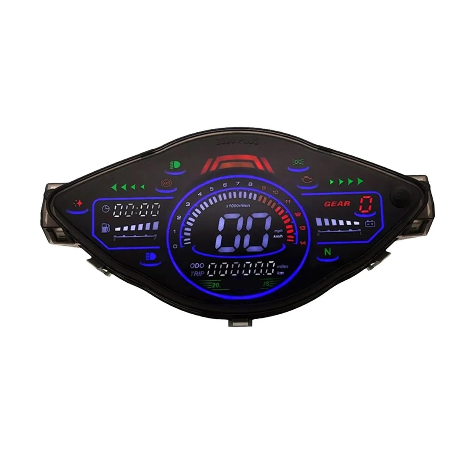 Motorcycle Digital Tachometer Motorcycle Turn Signal Light Indicator Display Speedometer Digital Odometer Tachometer Display Speedometer for 100