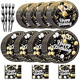 ARTIROUS Birthday Party Plates Set, Birthday Theme Party Tableware Set, Plates Napkins Forks, Dispos
