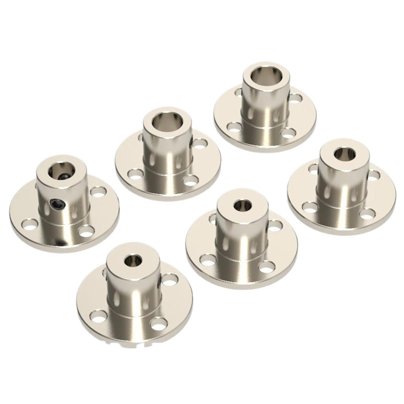 Bgzhtmg 15Pcs 3.17Mm 5-15Pcs/Lot Rigid Flange Coupling 3/3.17/4/5/6/6.35/7/8/10/11/12/14Mm Motor Guide Shaft Coupler Connector(15Pcs 3.17Mm)