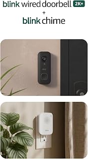 Blink Wired 2K+ Video Doorbell with Chime