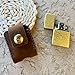 Leather Lighter Case Compatible with Zippo Lighter - Durable Lighter Cover and Holder Pouches for Zippo Lighters with Pocket Belt Loop Vintage Desgin in Dark Brown