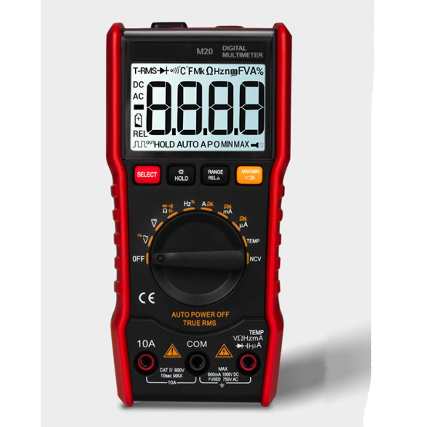 Multímetro AN-M20 portátil inteligente multímetro digital auto rango Medidor de AC/DC Voltaje Reparación LCD Multímetros Tester Para herramientas domésticas, automotriz.