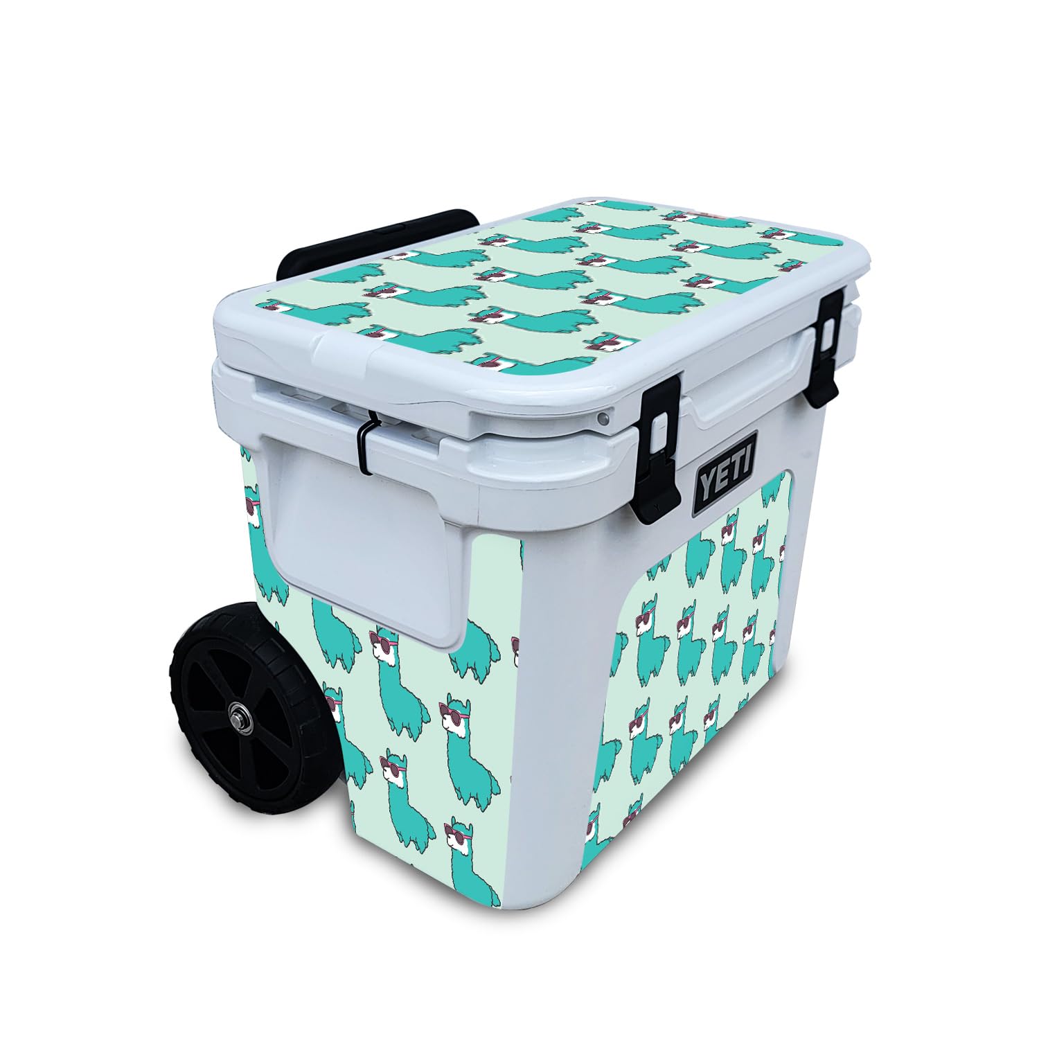 Skin Compatible with Yeti Roadie 32 Wheeled Cooler - Awesome Alpacas - Premium 3M Vinyl Protective Wrap Decal Cover - Easy to Apply | Crafted in The USA by MightySkins
