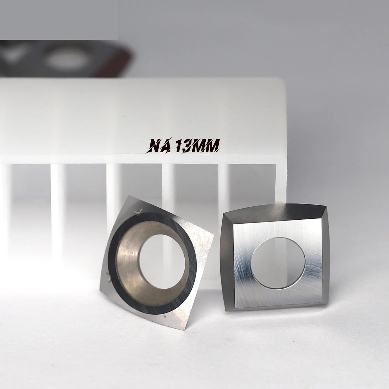 Wymienne wkładki z węglika spiekanego 12 mm, 14 mm, 13 mm i 15 mm kwadratowe wkładki z węglika spiekanego dla narzędzi tokarskich (10 sztuk)(B 13x13x2.5-10 szt.)