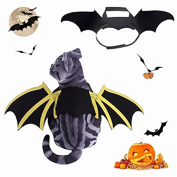 Halloween pet Wings Yellow and black1111 (Small)