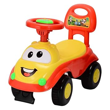 Goyals Magic Rider Push-Car Ride-On for Kids with Music 1-3 Years - Red