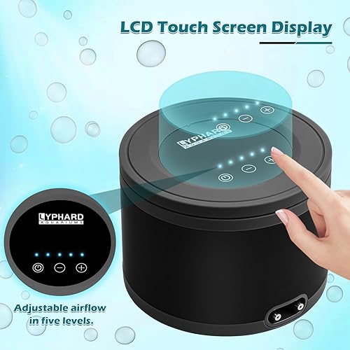 Miniatura 4 de LYPHARD AQUARIUMS Bomba de aire para acuario, doble salida de 3 W, aireador ultra silencioso para tanque de peces de 5 a 300 galones, flujo de aire