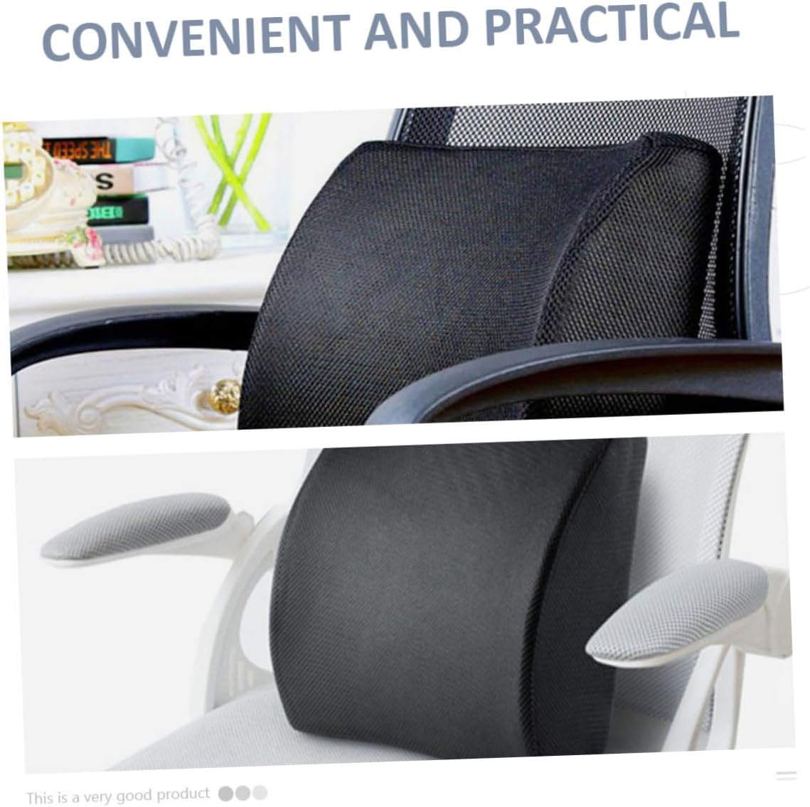 Car Pillow for Driving Seat Postur Memory Foam Lower Back Support Pillow