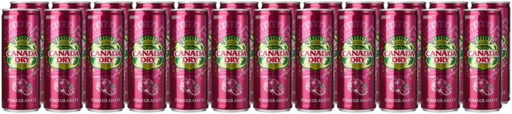 Canada Dry Pomegranate Can 24-Pieces 250 ml