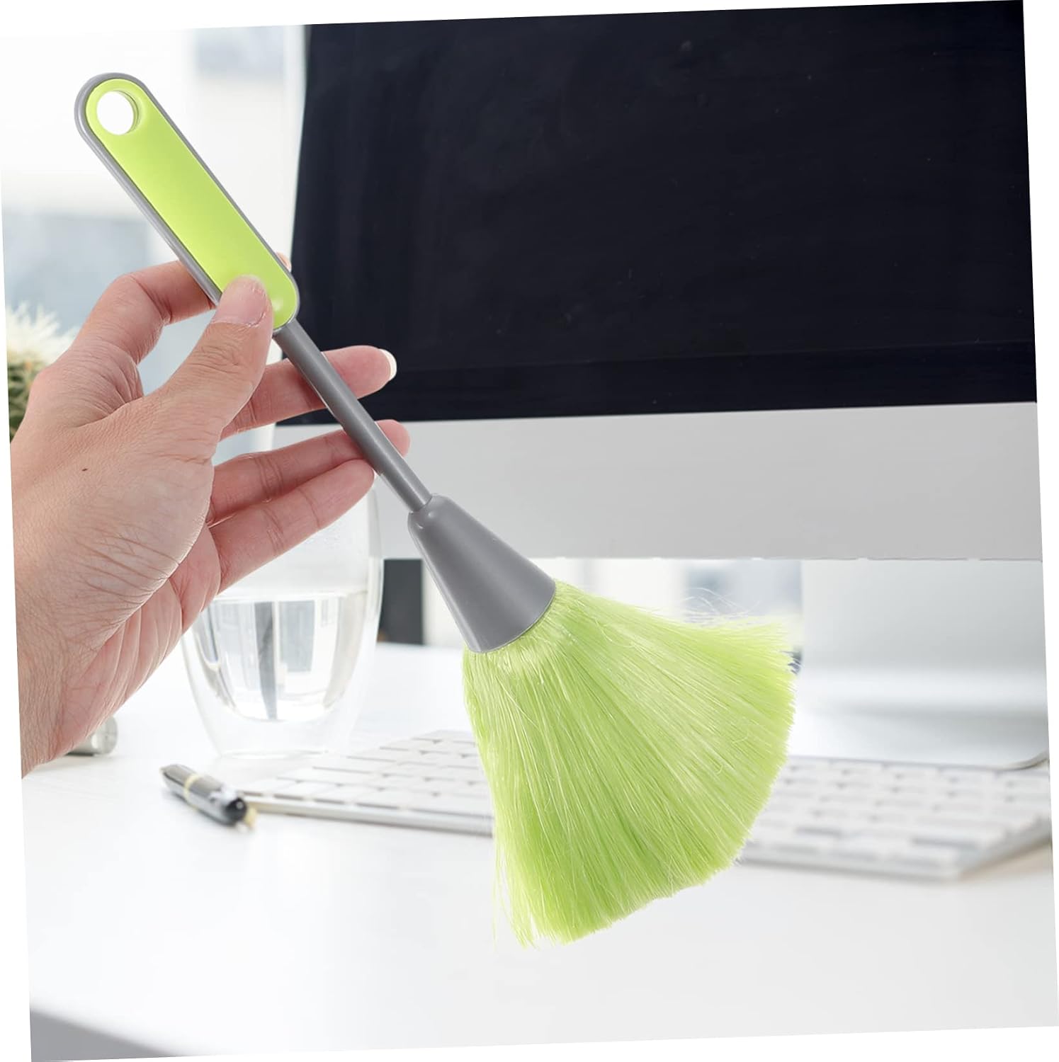 2pcs Keyboard Cleaning Duster Brush for Dust Removal from Keyboards Computers Spaces Lightweight Design for Home Office Use